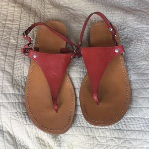 Red Gap sandals